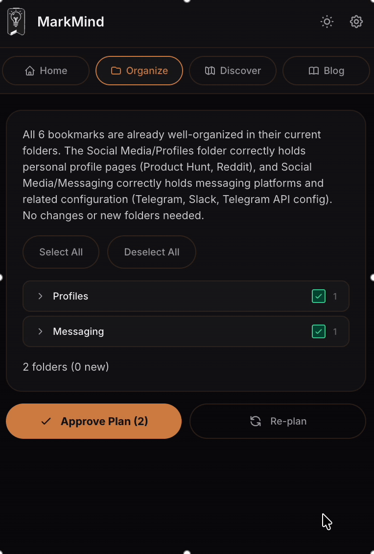 MarkMind review and control demo